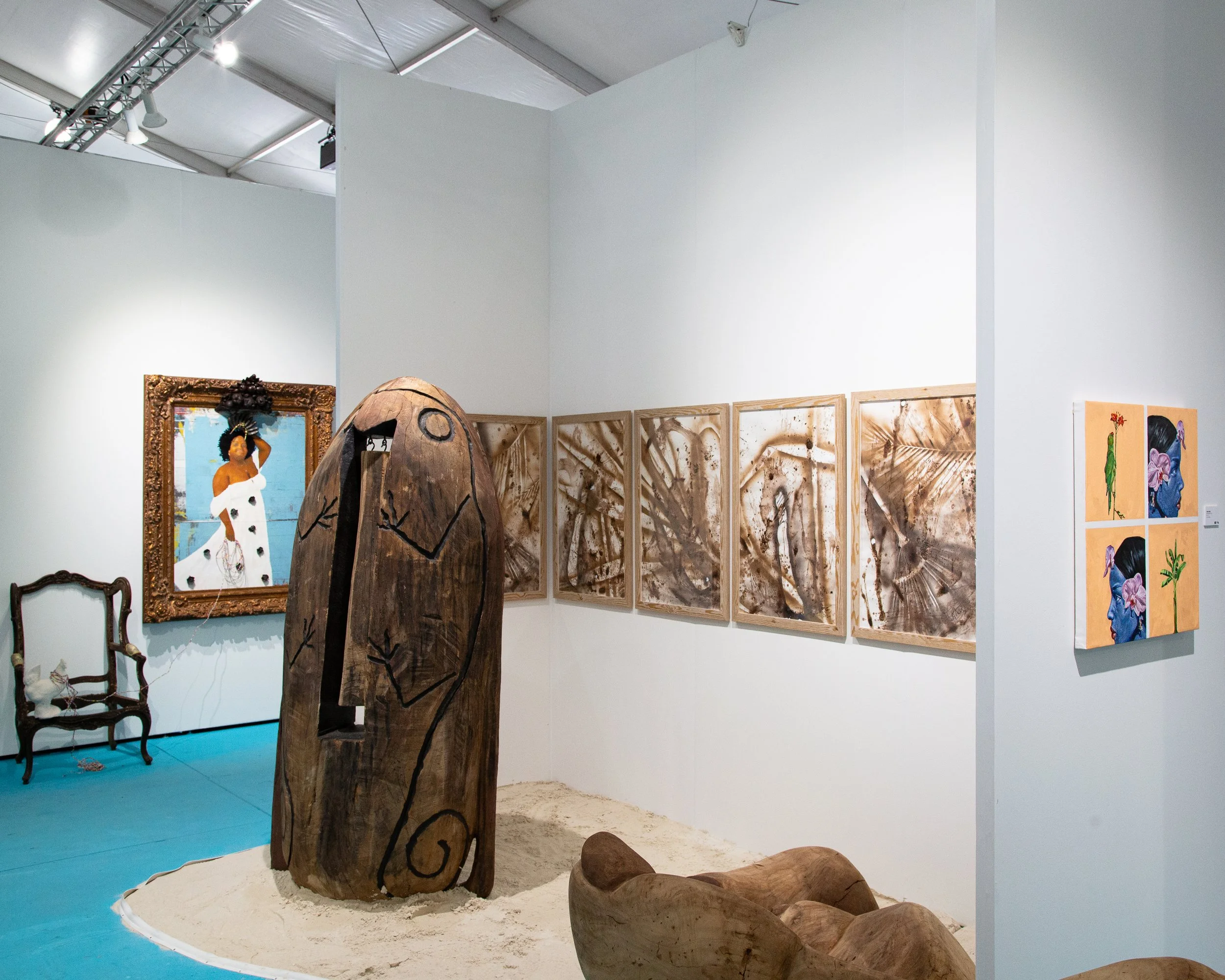 The Blue Floor Project, FUZE, Scope Miami Beach, 2024 Image Courtesy of FUZE Caribbean Art Fair and The Current: Baha Mar Gallery & Art Center.